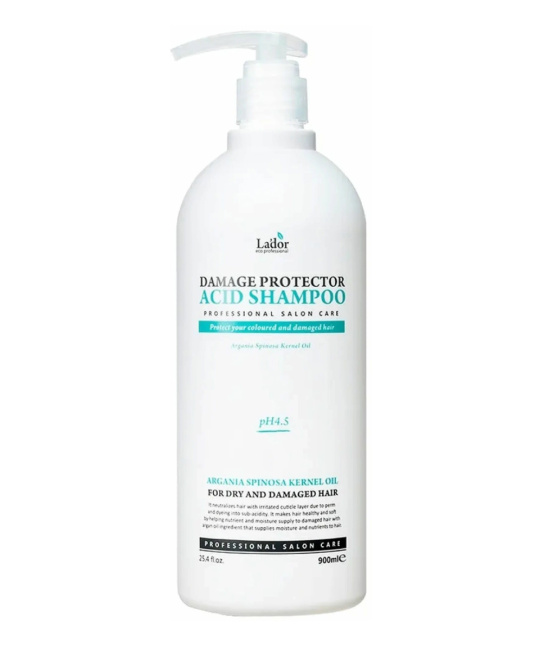 Lador Шампунь для волос с аргановым маслом LA'DOR DAMAGE PROTECTOR ACID SHAMPOO, 900мл