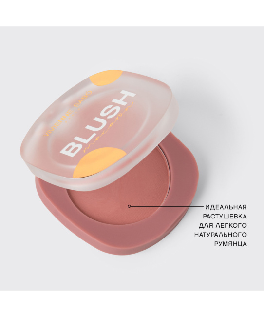 Vivienne Sabo Vivienne Sabo Румяна матовые для лица Macaron тон 04 натуральный розовый, 4,1 г, 4.1г (4)