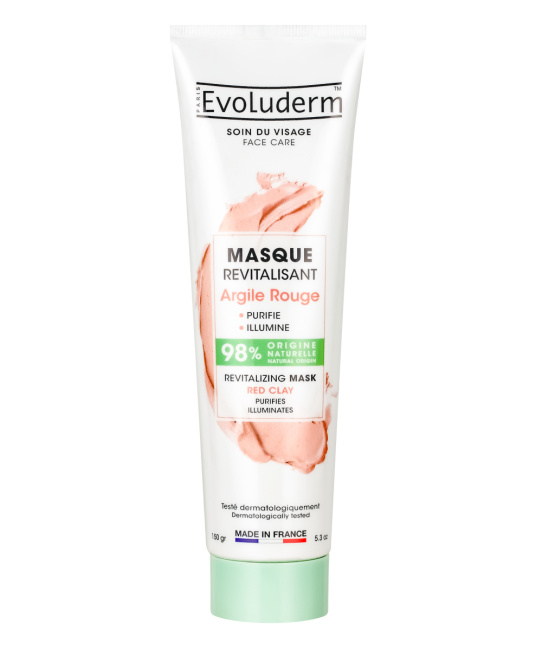 Evoluderm Восстанавливающая маска для лица из красной глины, 150г