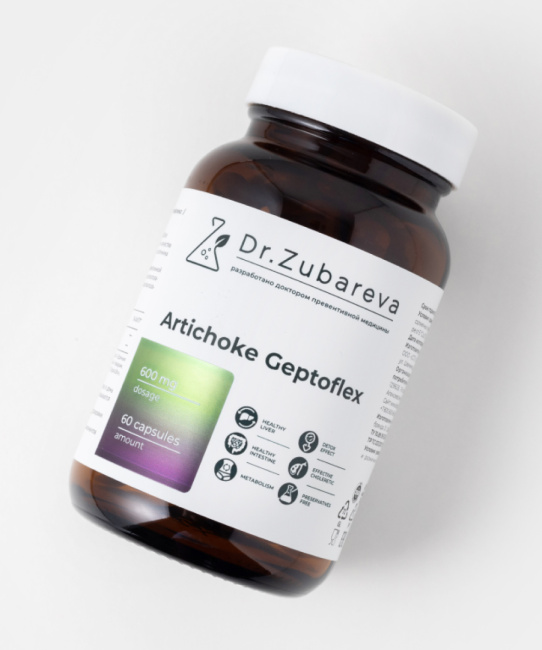 Dr. Zubareva Артишок Гептофлекс, 60 капсул, 290г (4)