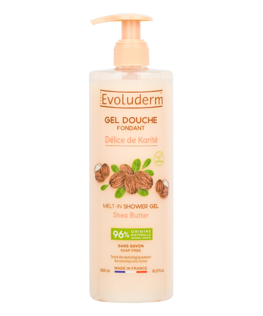 Evoluderm Гель для душа с маслом Карите, 500мл