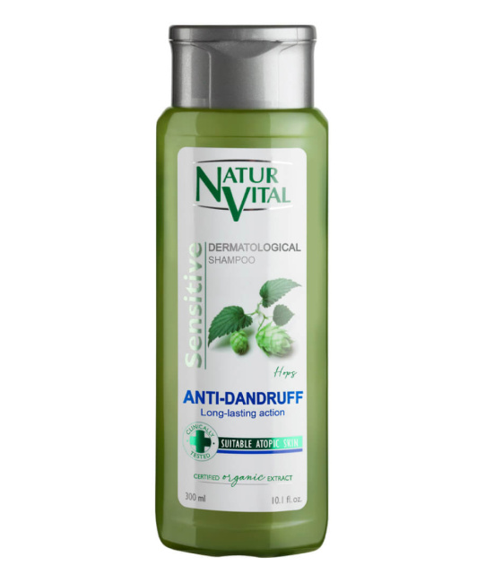 Natur Vital Шампунь для волос против перхоти Хмель, 300мл