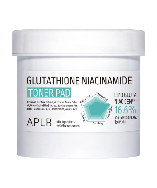 APLB Тонер-пэды GLUTATHIONE NIACINAMIDE TONER PAD, 100мл