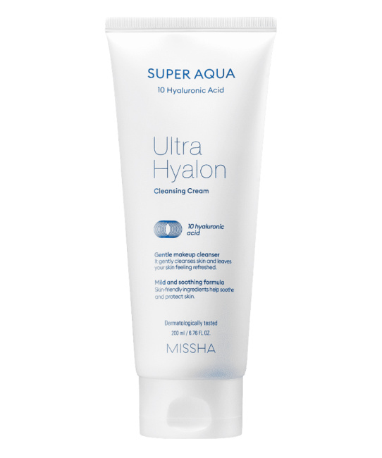 MISSHA Крем очищающий для лица  Super Aqua Ultra Hyalron Cleansing Cream, 200мл