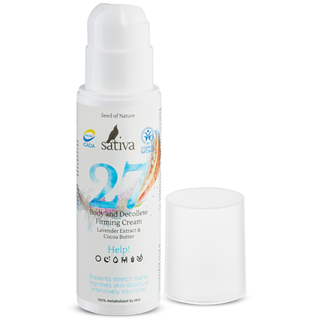 Sativa Крем для тела и зоны декольте восстанавливающий №27, 150мл