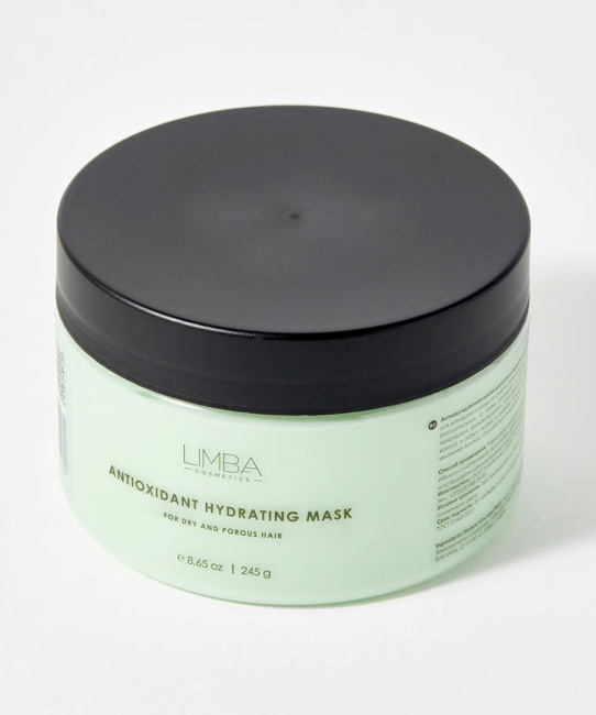 Limba Cosmetics Антиоксидантная маска для сухих и пористых волос, 245г (3)
