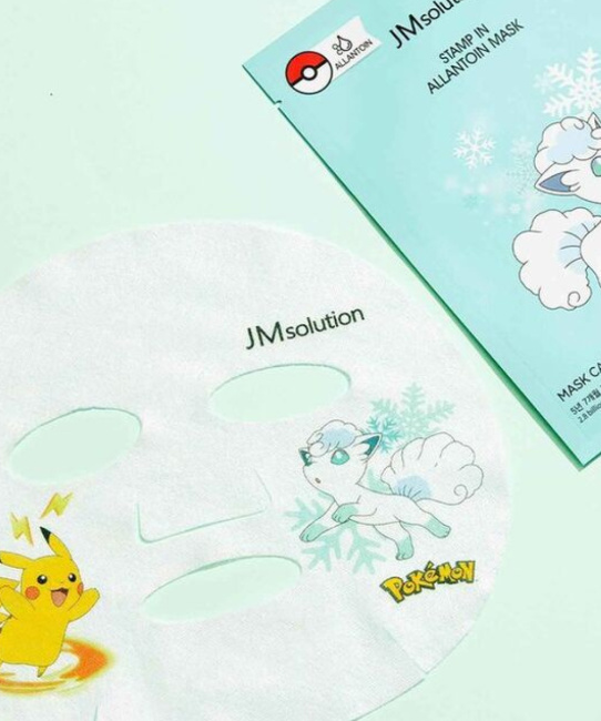 JM Solution Маска тканевая увлажняющая с аллантоином  Allantoin Mask X Pokemon VULPIX, 30мл (2)