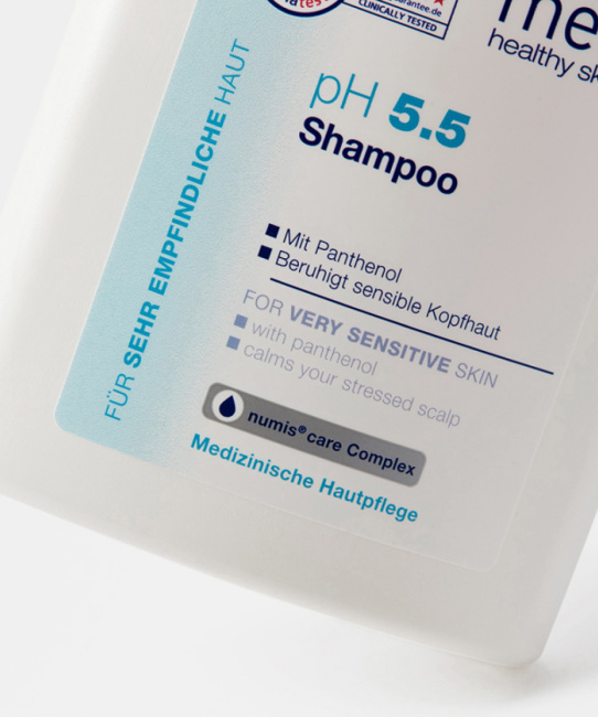 Numis med Шампунь для волос с пантенолом для чувствительной кожи головы pH 5,5 SENSITIVE, 200мл (2)