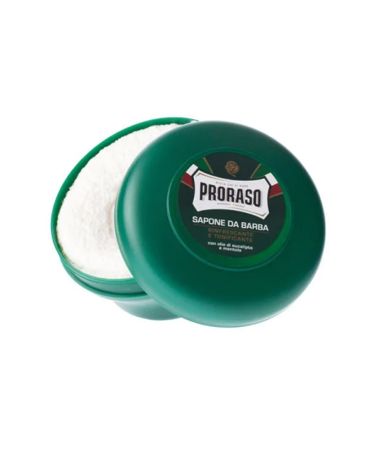 PRORASO Мыло для бритья освежающее с маслом эвкалипта и ментолом, 150мл (3)