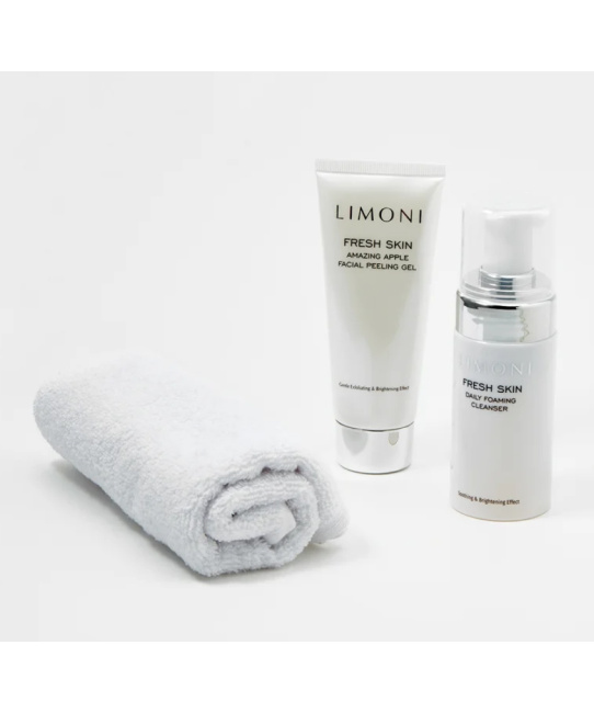 Limoni Набор Fresh Skin Cleansing Set (Пенка для ежедневного очищения кожи + Гель-скатка для лица), 1шт (2)