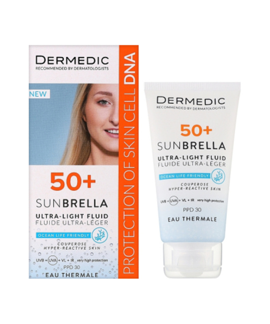 Dermedic Ультралегкий флюид SPF 50+ для чувствительной кожи, 40мл (1)