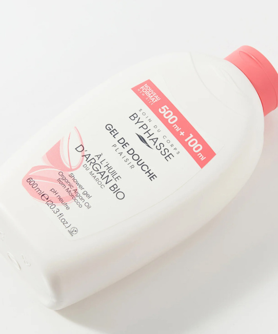 BYPHASSE Гель для душа Аргановое Масло PLAISIR, 600мл (1)