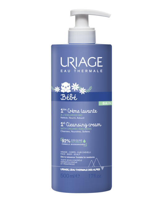 Uriage Первый очищающий пенящийся крем BEBE 1ERE CREME LAVANTE, 500мл