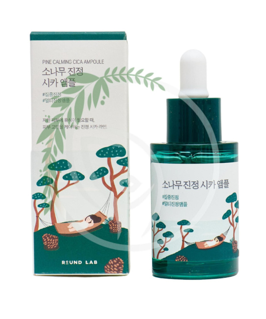 Round Lab Успокаивающая сыворотка для лица PINE CALMING CICA AMPOULE, 30мл (1)