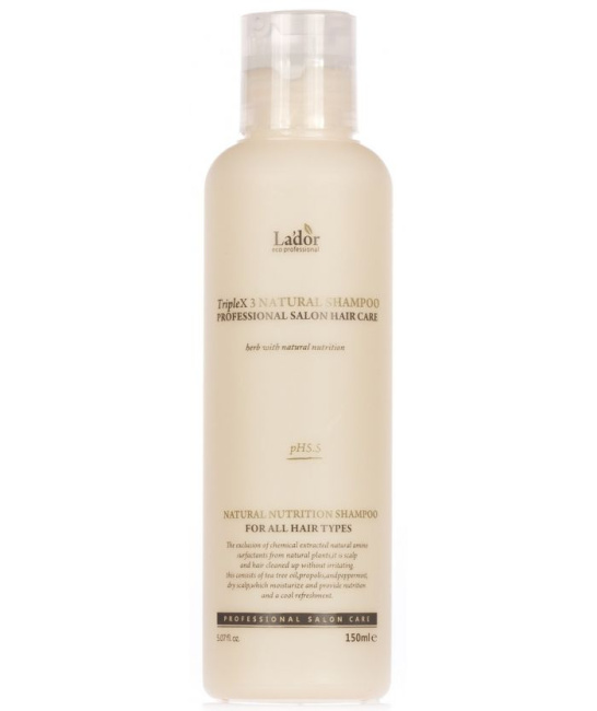 Lador Органический шампунь для волос Triplex Natural Shampoo, 150мл