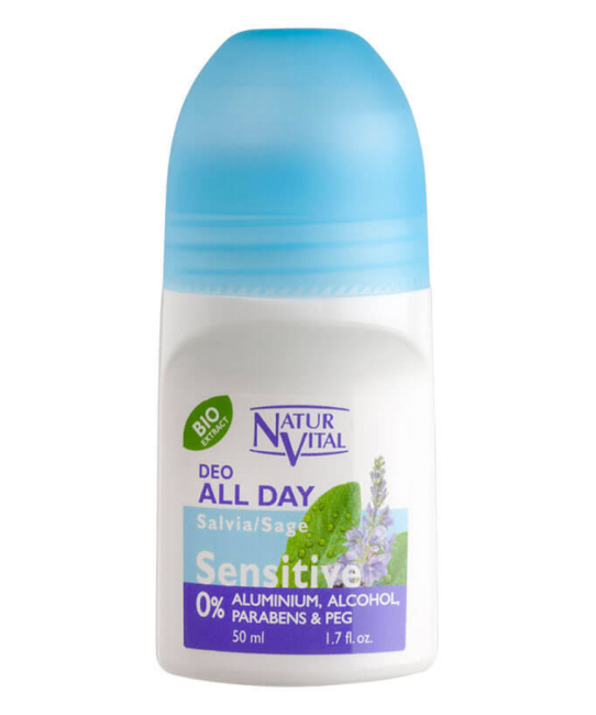 Natur Vital Роликовый дезодорант для чувствительной кожи с шалфеем , 50мл