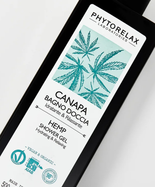 Phytorelax Гель для душа с конопляным маслом Увлажнение и Расслабление, 500мл (2)