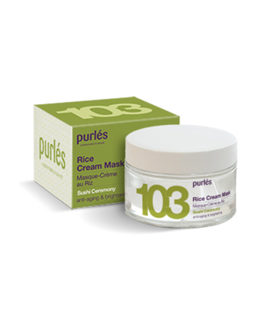 Purles Рисовая кремовая маска для лица "Омоложение и осветление" 103, 50мл