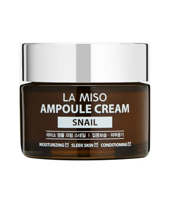 LA MISO Ампульный крем для лица с экстрактом слизи улитки, 50г