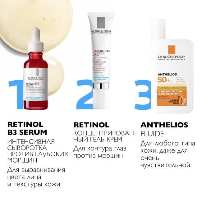 La Roche-Posay Интенсивная сыворотка против глубоких морщин для выравнивания цвета лица и текстуры кожи, 30мл (1)