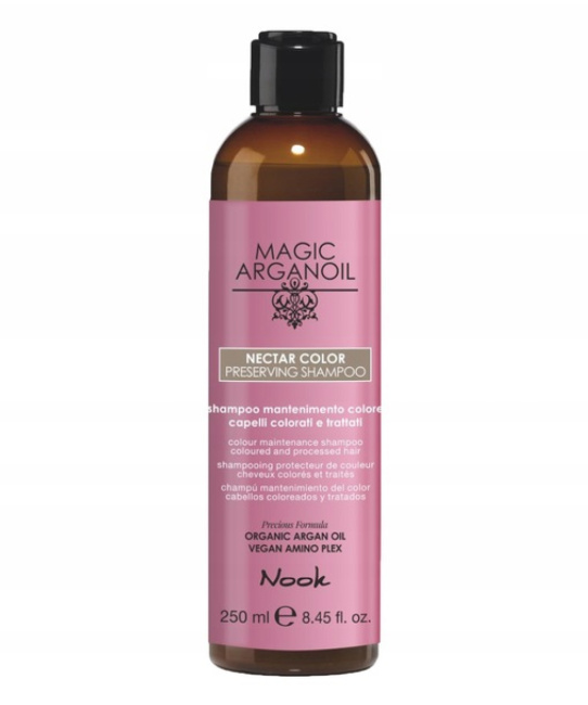 NOOK Шампунь для сохранения цвета окрашенных волос Магия Арганы Nook MAGIC ARGANOIL NECTAR COLOR PRESERVING SHAMPOO colour maintenance shampoo, 250мл