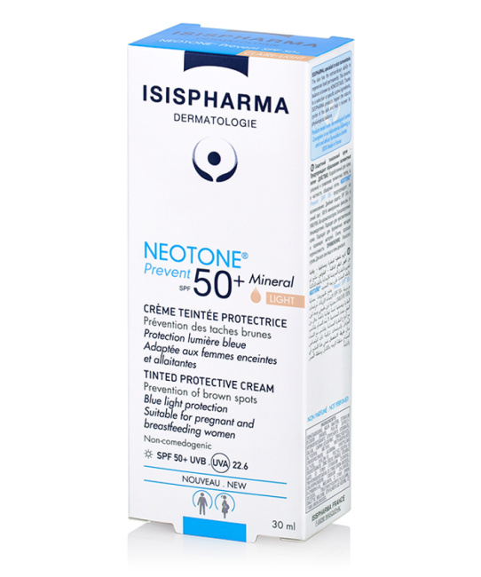 ISISPHARMA Крем тонирующий защитный от пигментных пятен SPF 50+, тон светлый, 30мл (2)