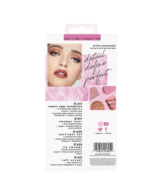 Real Techniques Набор кистей для совершенного макияжа Artist Essentials, 5шт (4)