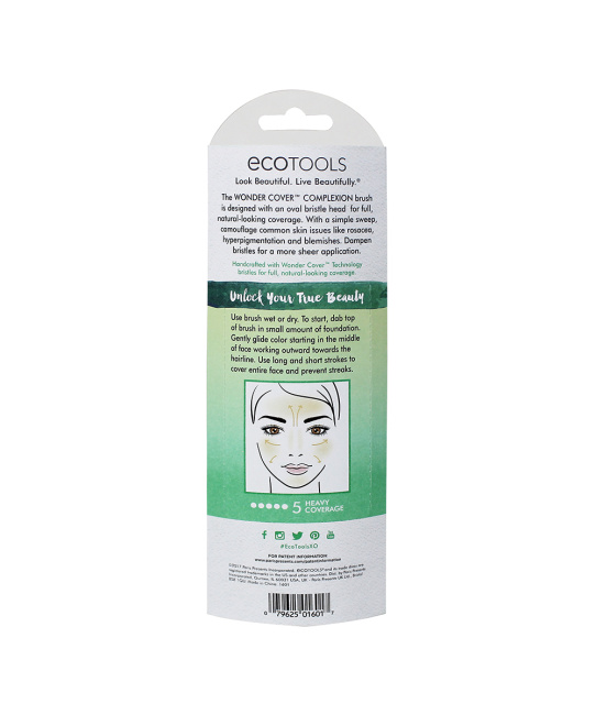 EcoTools Кисть для тональной основы Cover Complexion, 1шт (2)