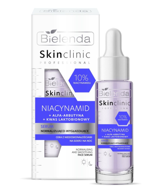 Bielenda Сыворотка нормализирующая и разглаживающая SKIN CLINIC PROFESSIONAL NIACYNAMID, 30мл (1)