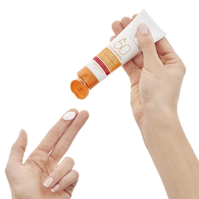 VICHY Антивозрастной солнцезащитный крем 3 в 1 с антиоксидантами SPF 50, 50мл (3)