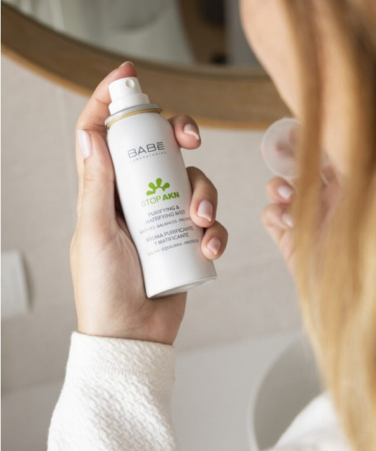 BABE Laboratorios Мист для лица очищающий и матирующий, 75мл (1)