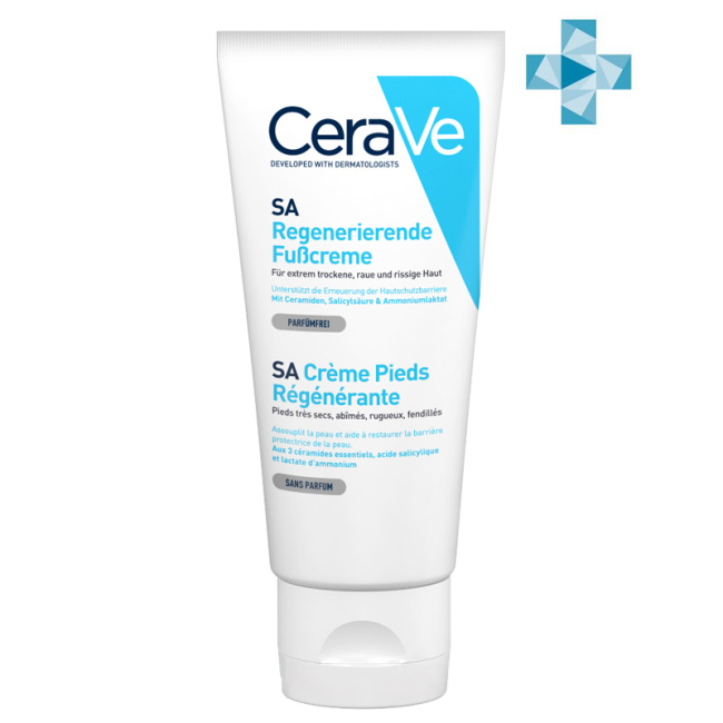 CeraVe Крем восстанавливающий для сухой потрескавшейся кожи ног, 88мл