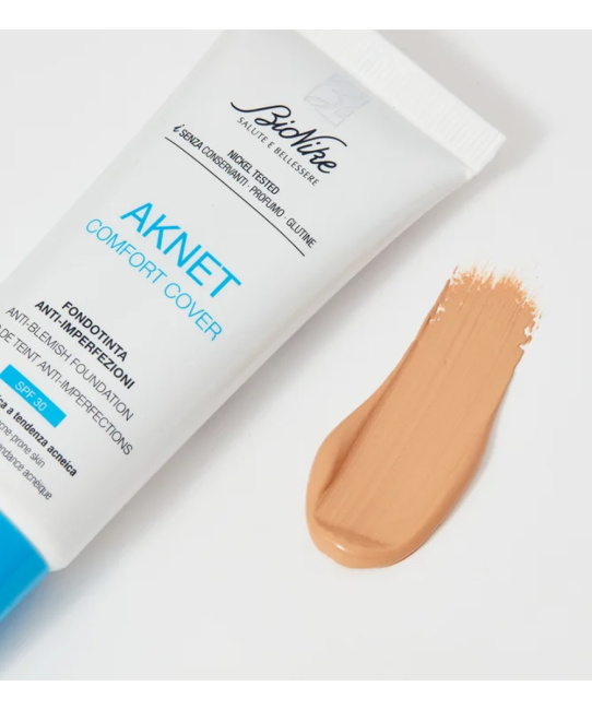 BioNike Тональная основа, маскирующая несовершенства кожи AKNET Comfort Cover 103 beige, 30мл (3)