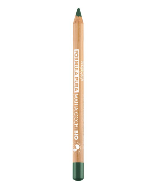 Deborah Milano Карандаш для глаз FORMULA PURA ORGANIC EYE PENCIL, тон: 04 Зеленый, 1.2г (1)