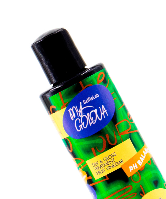 Selfielab Ополаскиватель для волос фруктовый уксусный Шелк и Блеск, 200мл (1)