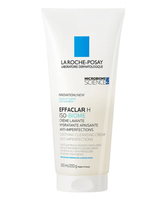 La Roche-Posay Крем-гель для лица очищающий успокаивающий против несовершенств Н Iso-Biome, 200мл