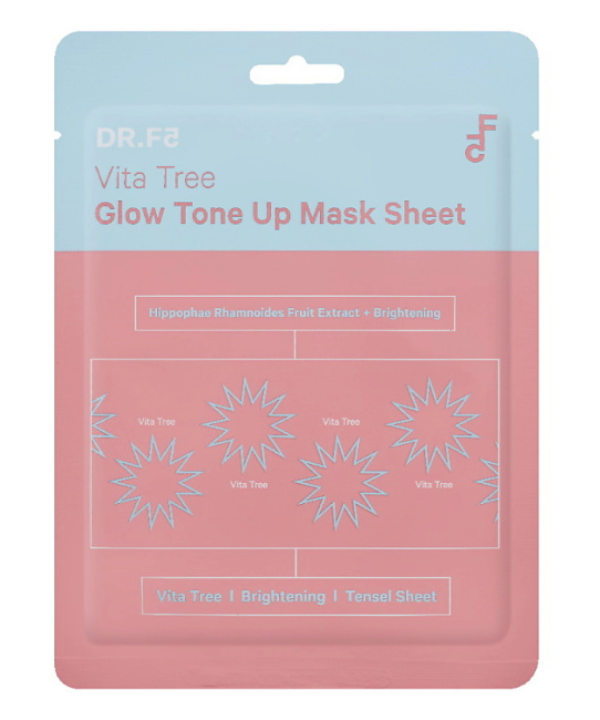 DR.F5 Витализирующая тканевая маска для выравнивания тона и сияния, 23г