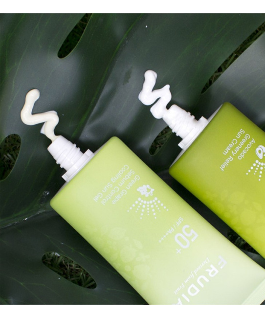 FRUDIA Солнцезащитный крем для лица Восстанавливающий с авокадо SPF 50+/PA ++++, 50г (2)