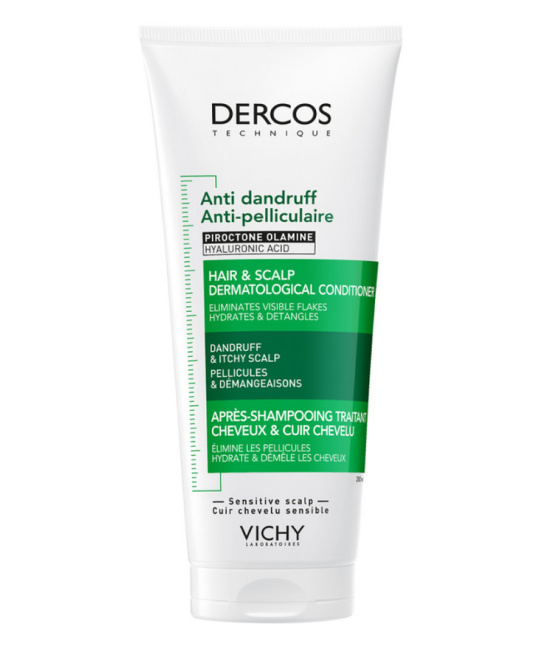 VICHY Кондиционер увлажняющий против перхоти для волос и кожи головы Dercos Technique, 200мл