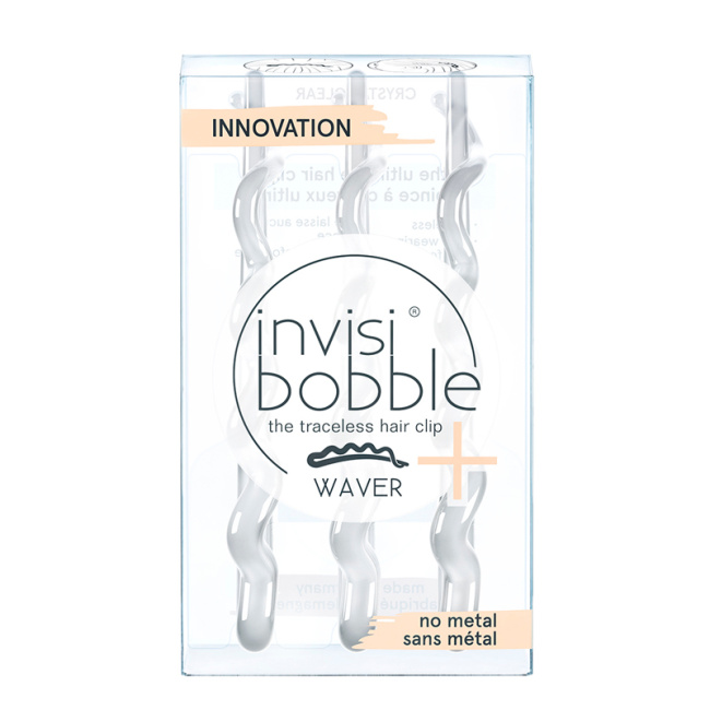 INVISIBOBBLE Заколка для волос WAVER PLUS Crystal Clear (с подвесом), 3шт
