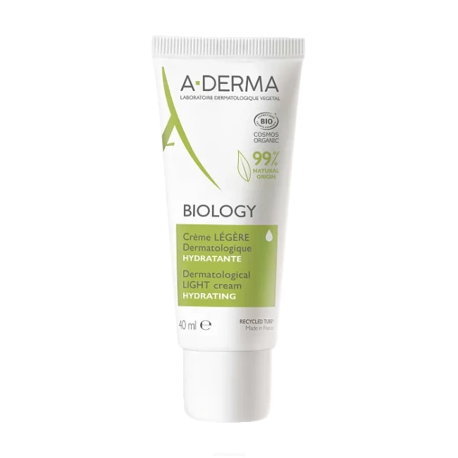 A-DERMA Дерматологический увлажняющий крем для нормальной и комбинированной кожи, 40мл