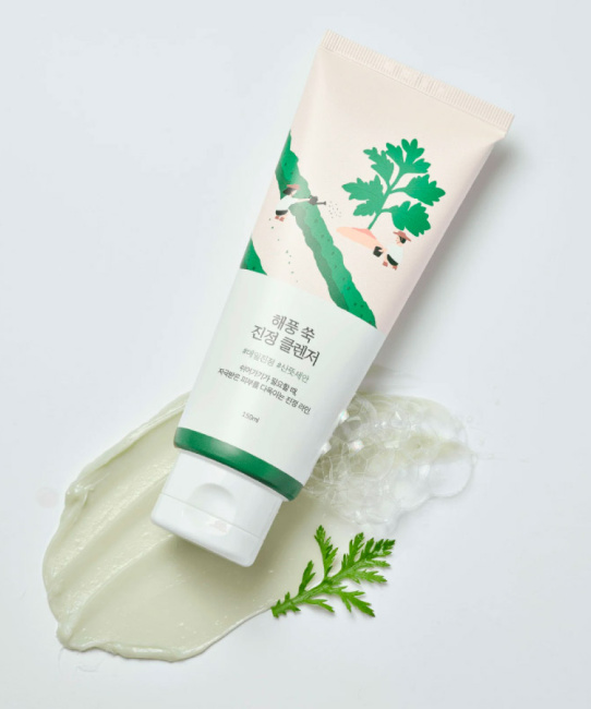 Round Lab ROUND LAB Успокаивающая пенка для умывания MUGWORT CALMING CLEANSER, 150 мл, 150мл (2)