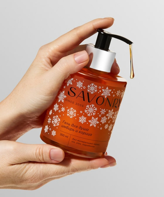 SAVONRY SAVONRY гель для душа Имбирь и корица, 300мл, 300мл (2)