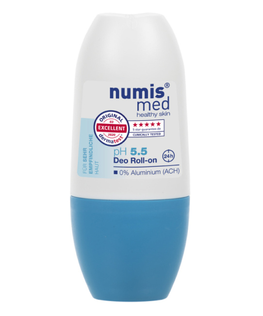 Numis med Дезодорант-антиперспирант с пантенолом pH 5,5 SENSITIVE, 50мл