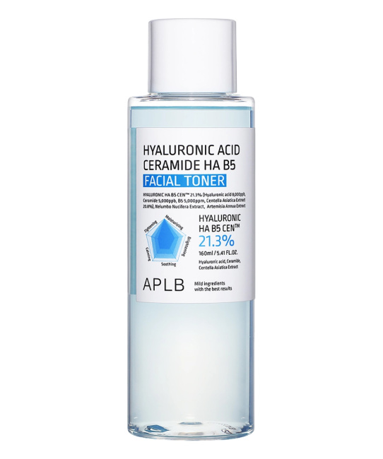 APLB Тонер с гиалуроновой кислотой и керамидами HYALURONIC ACID CERAMIDE HA B5 FACIAL TONER, 160мл