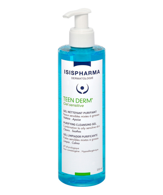 ISISPHARMA Гель очищающий для умывания чувствительной комбинированной и жирной кожи, 250мл