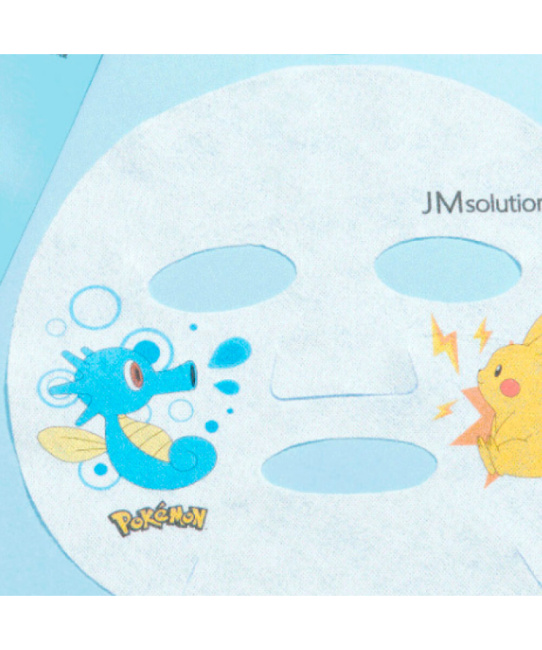 JM Solution Маска тканевая для интенсивного увлажнения с пантенолом Stamp In Panthenol Mask X Pokemon HORSEA, 30мл (2)