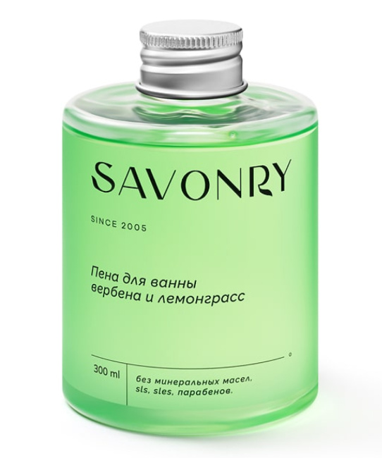 SAVONRY Пена для ванн Вербена и лемонграсс, 300мл