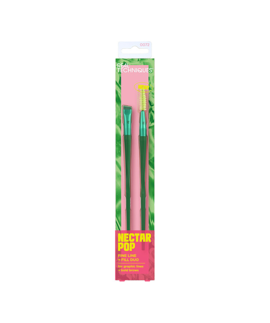Real Techniques Набор кистей для макияжа глаз и бровей Nectar Pop, 2шт