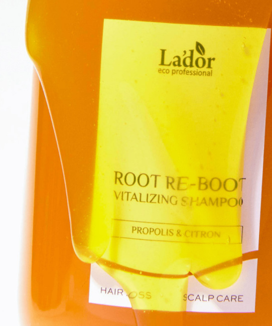 Lador Шампунь тонизирующий для сухой кожи головы ROOT RE-BOOTVITALIZING SHAMPOO (PROPOLIS & CITRON), 300мл (2)